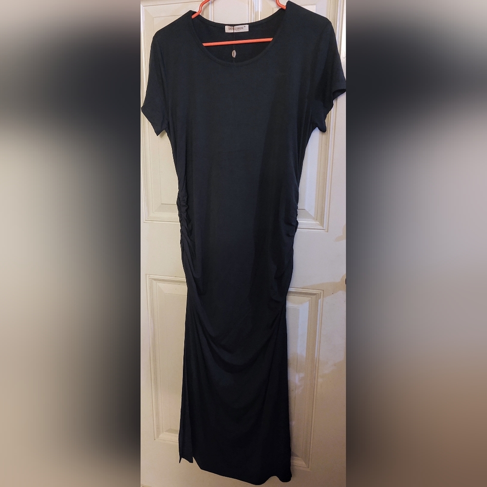 Smallshow Women's Side Split Ruched Maternity Dress, New with Tags!